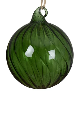 Glass Swirl Bauble