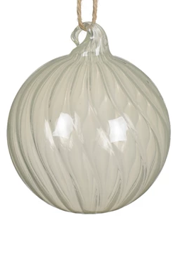 Glass Swirl Bauble