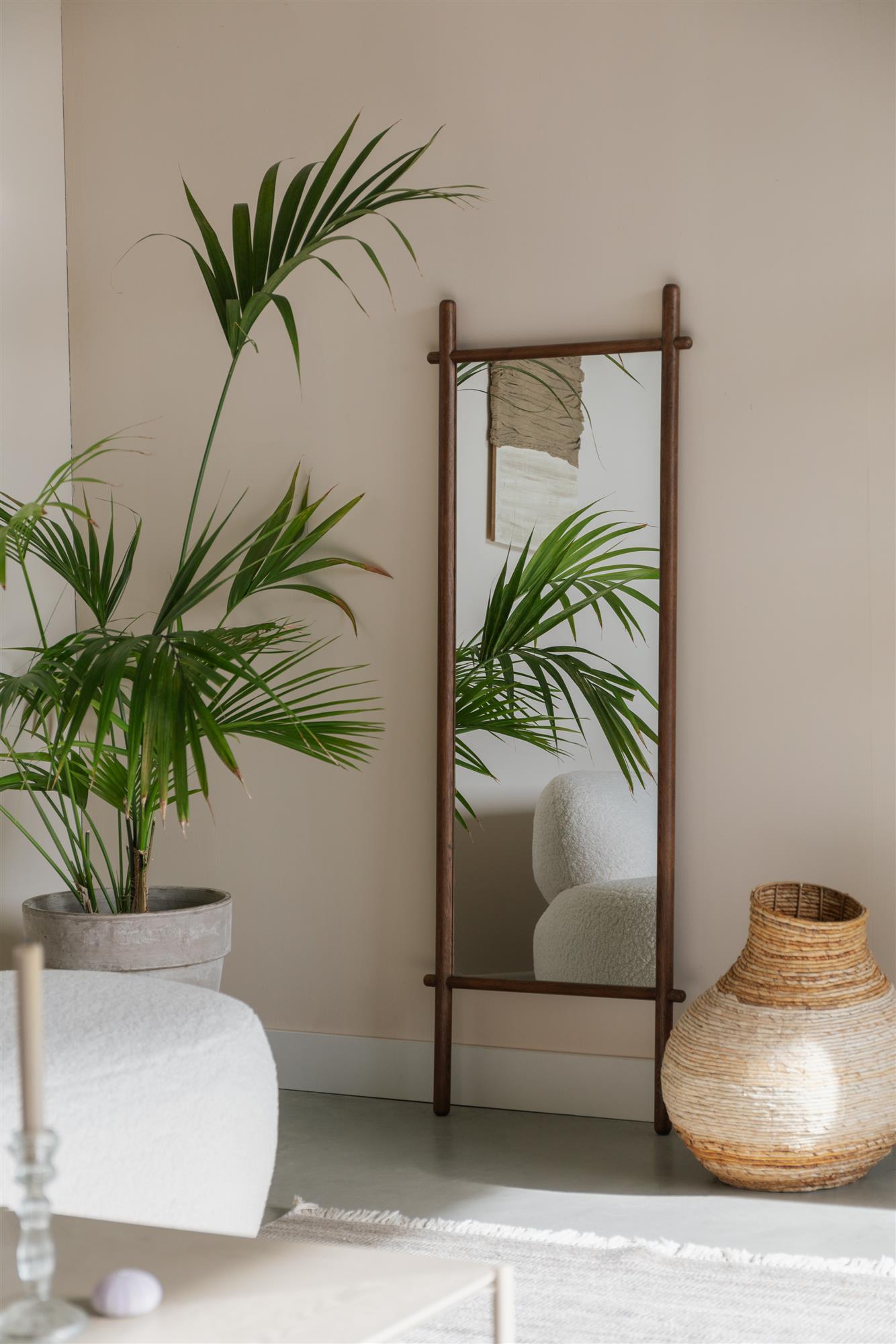 Walnut Leaner Mirror