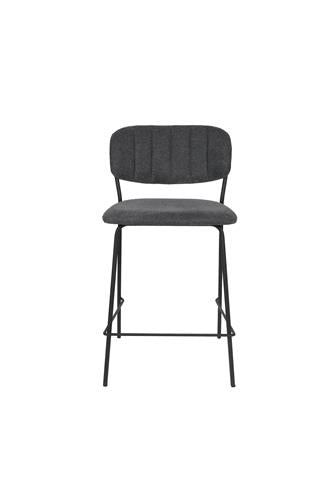 Counter Stool Jolien Black/Dark Grey