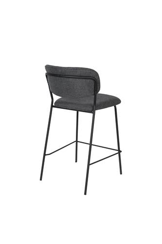 Counter Stool Jolien Black/Dark Grey