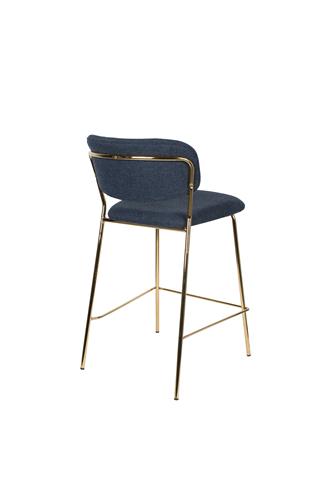 Counter Stool Jolien Gold/Dark Blue
