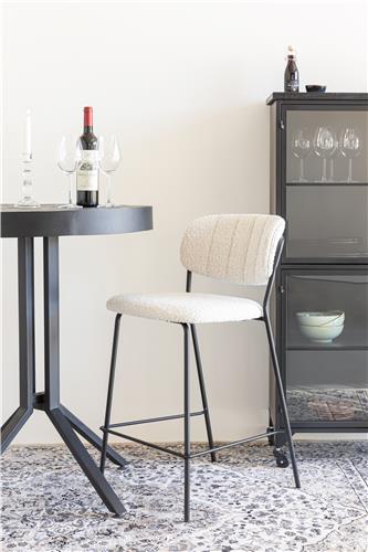 Counter Stool Jolien Black/Boucle