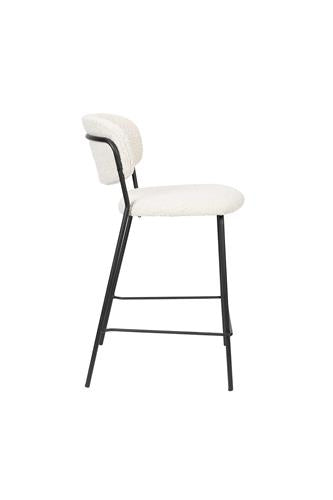 Counter Stool Jolien Black/Boucle