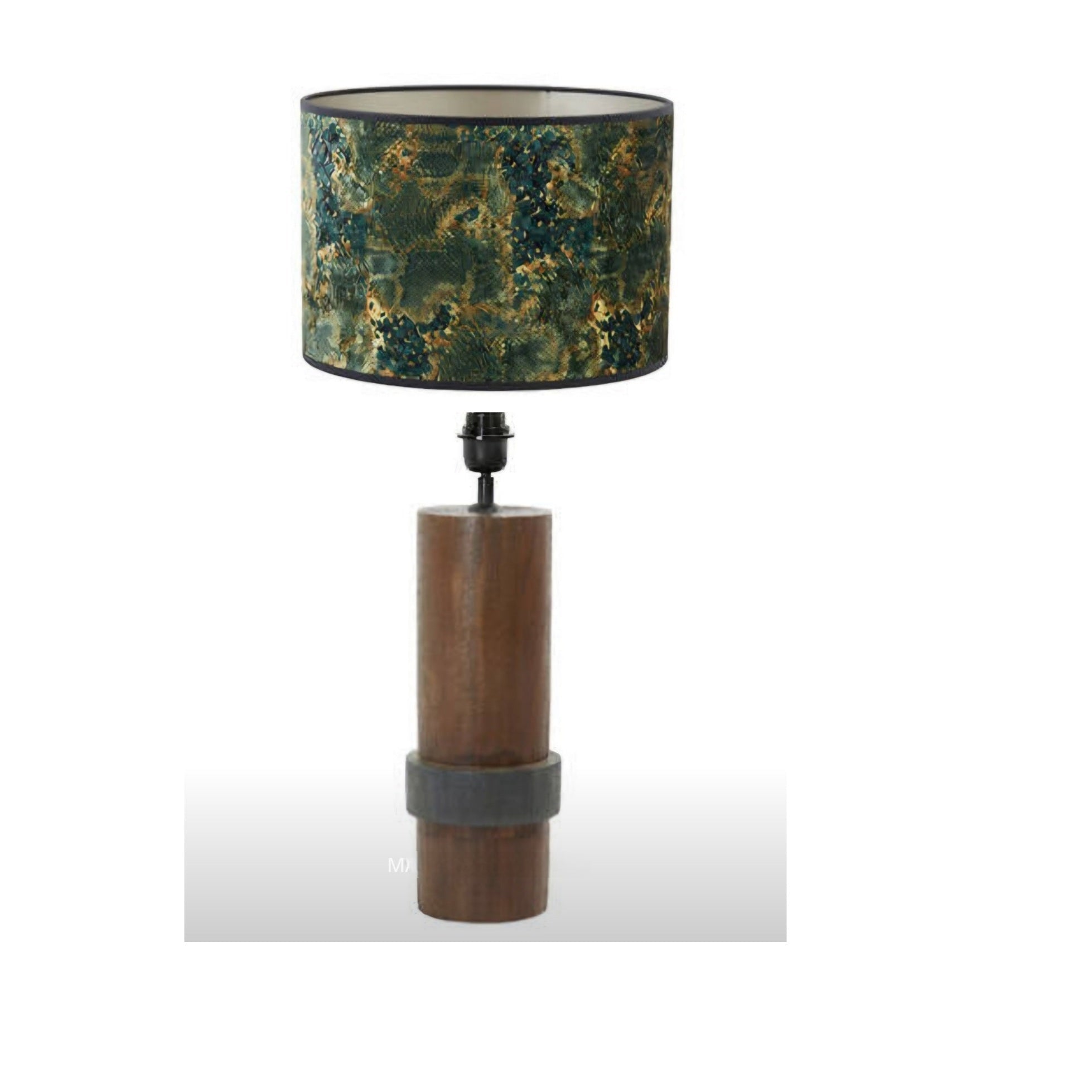 Wood Manilla Base Lamp