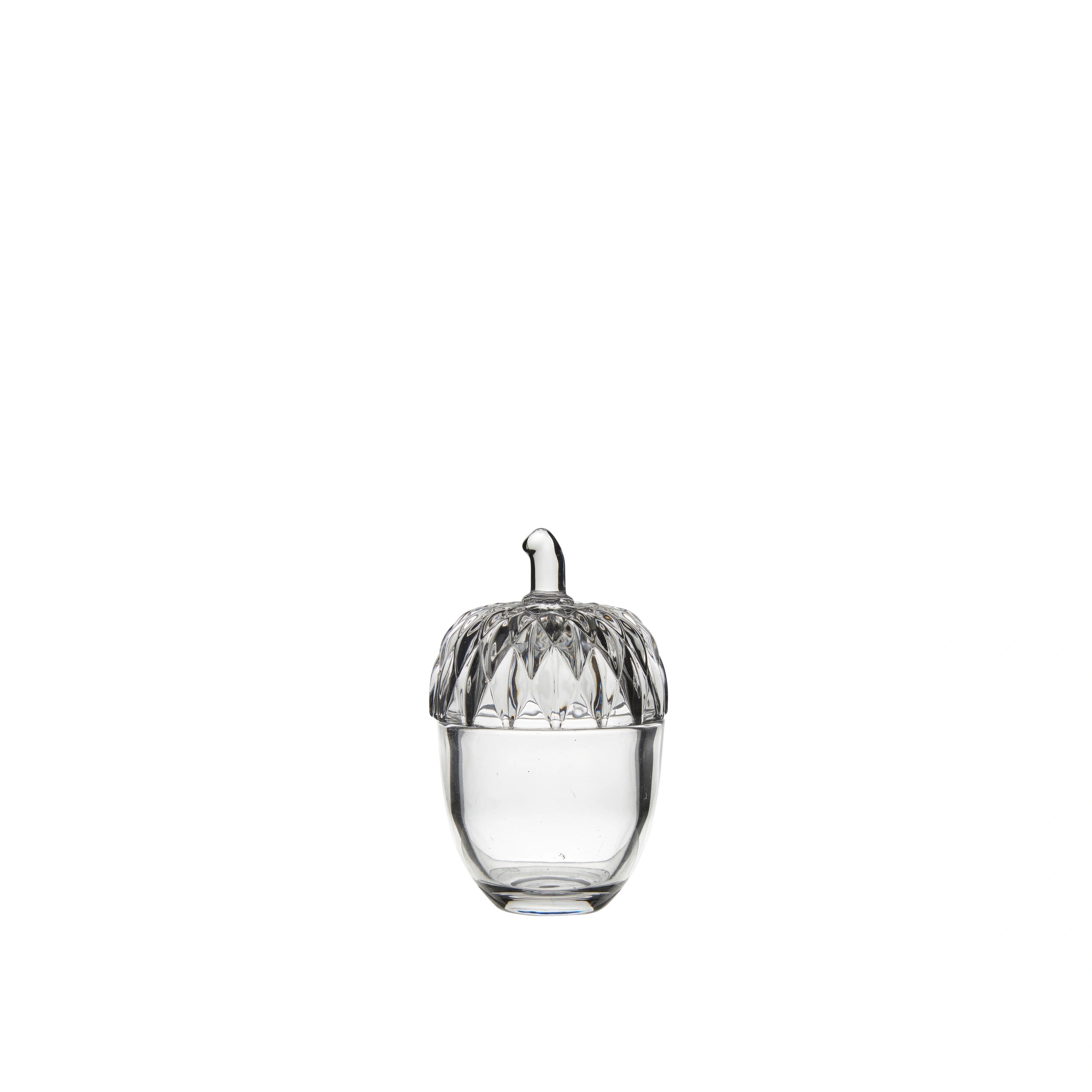 Glass Acorn Jar