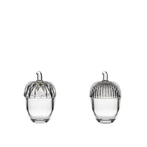 Glass Acorn Jar