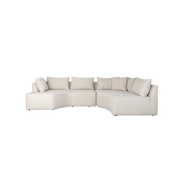 Celena Curved Sofa Sand