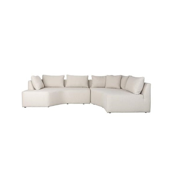 Celena Curved Sofa Sand