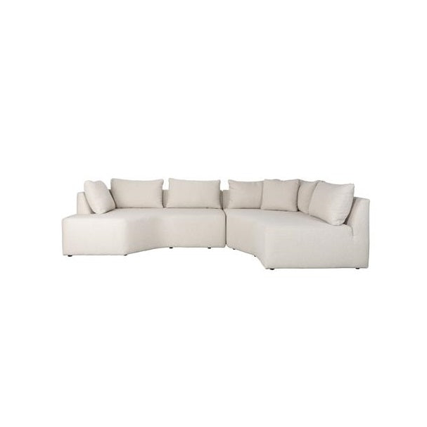 Celena Curved Sofa Sand