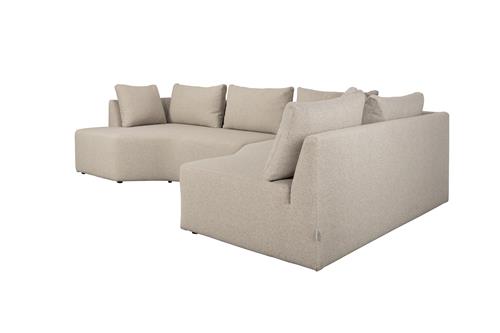 Celena Curved Sofa Cappuccino