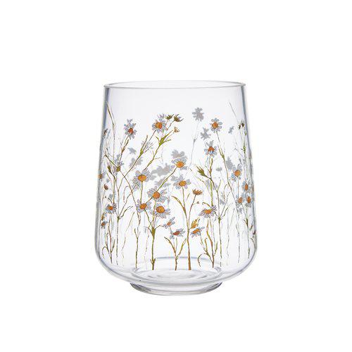 MANJA Candle Holder with Daisies