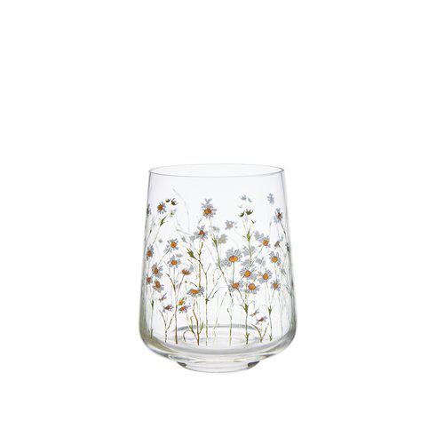 MANJA Candle Holder with Daisies