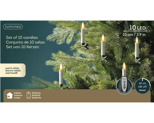Set of 10 Candle Stick lights