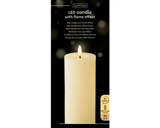 Flameless Candle Set of 3
