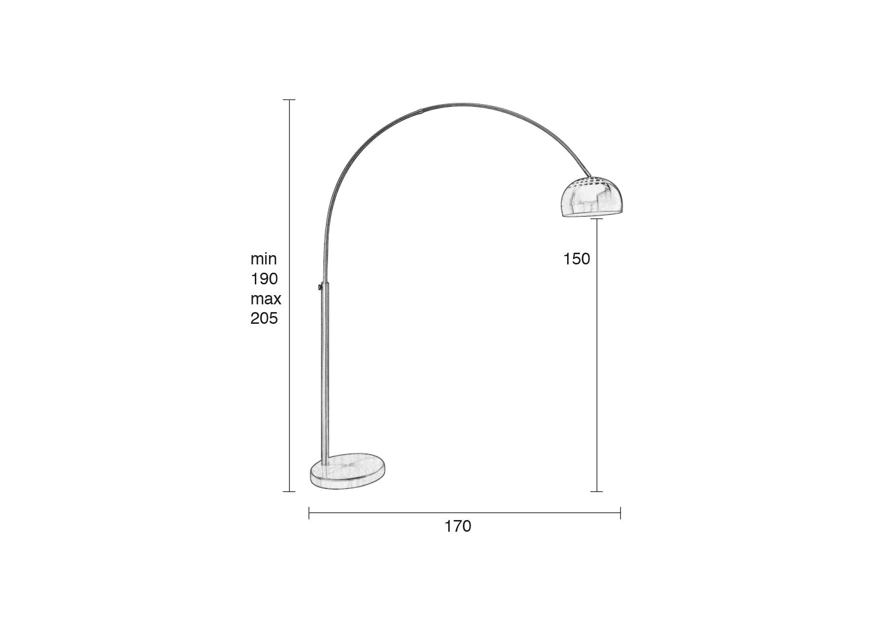 Bow Metal Floor Lamp