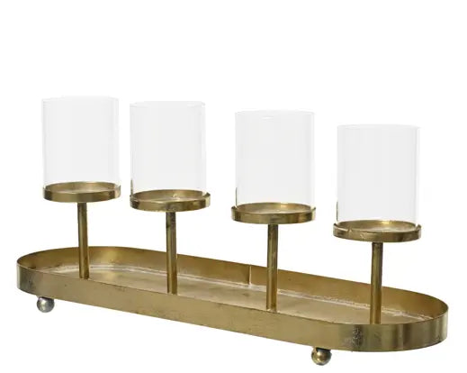 Champagne Gold Candle Holder
