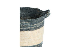 Cream and Blue  Basket in 3 Sizes