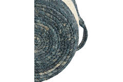 Cream and Blue  Basket in 3 Sizes