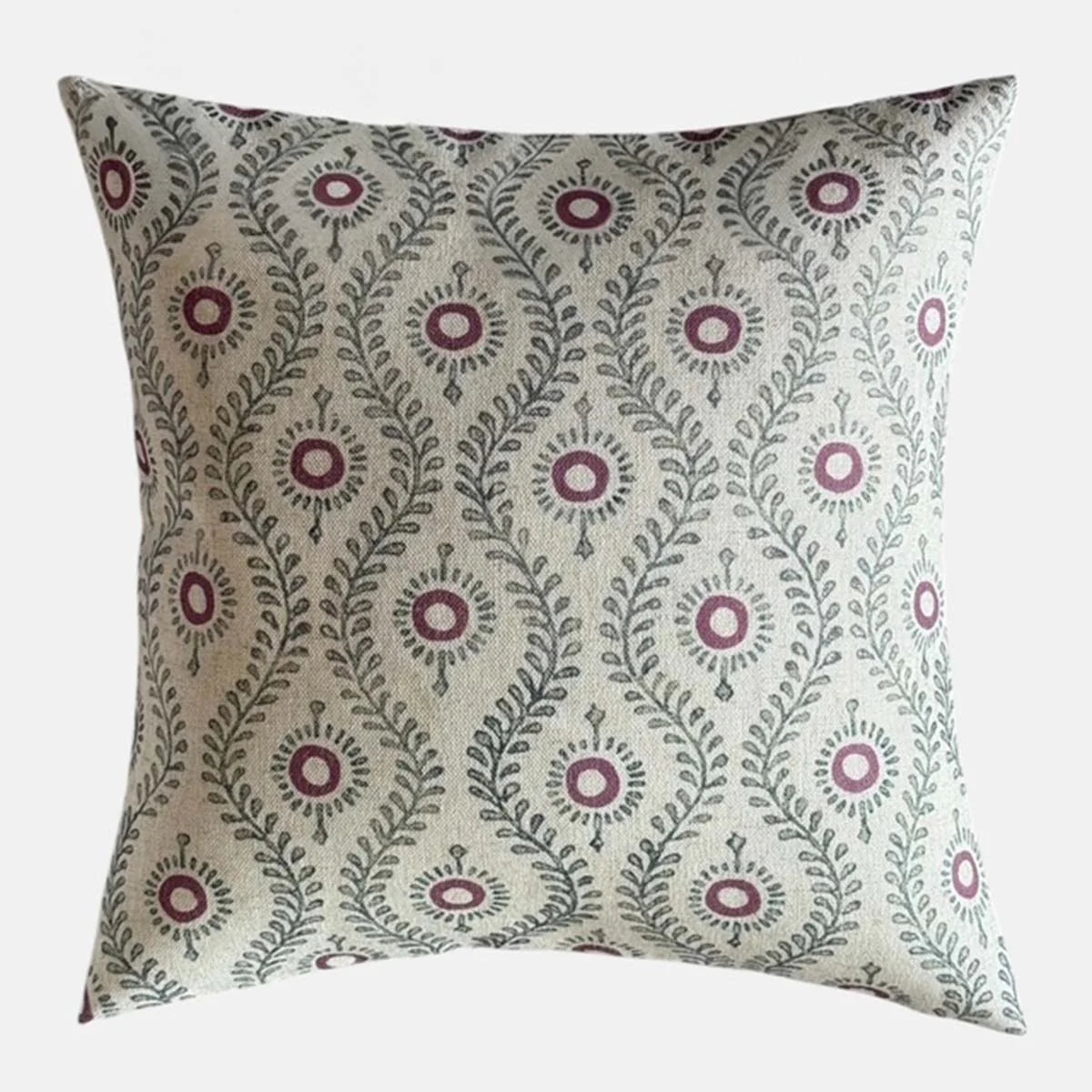 Stone & Red Cushion