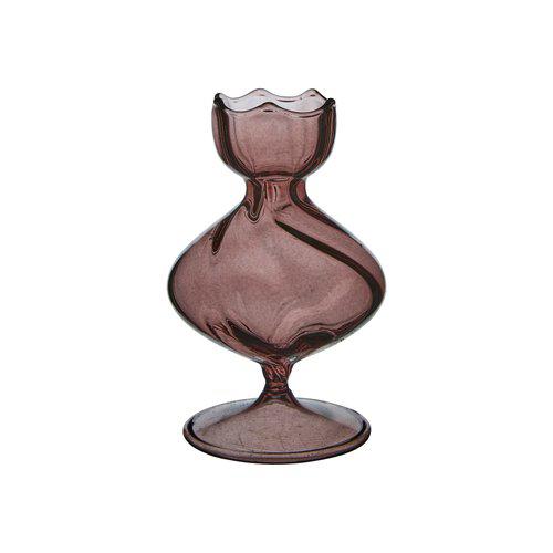 Plum Glass Mini Vases