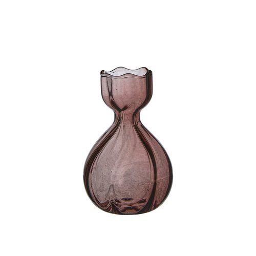 Plum Glass Mini Vases