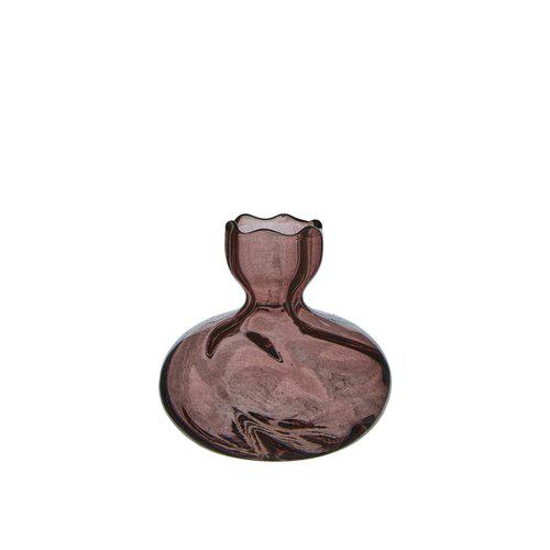 Plum Glass Mini Vases