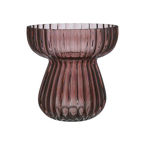 Large Plum Glass Vase
