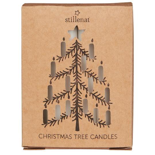 Box of 12 Mini taper candles Ivory