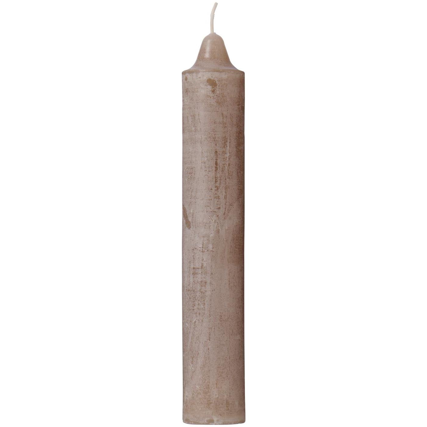 Tall rustic candle Linen