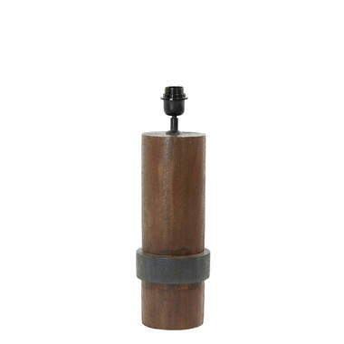 Wood Manilla Base Lamp