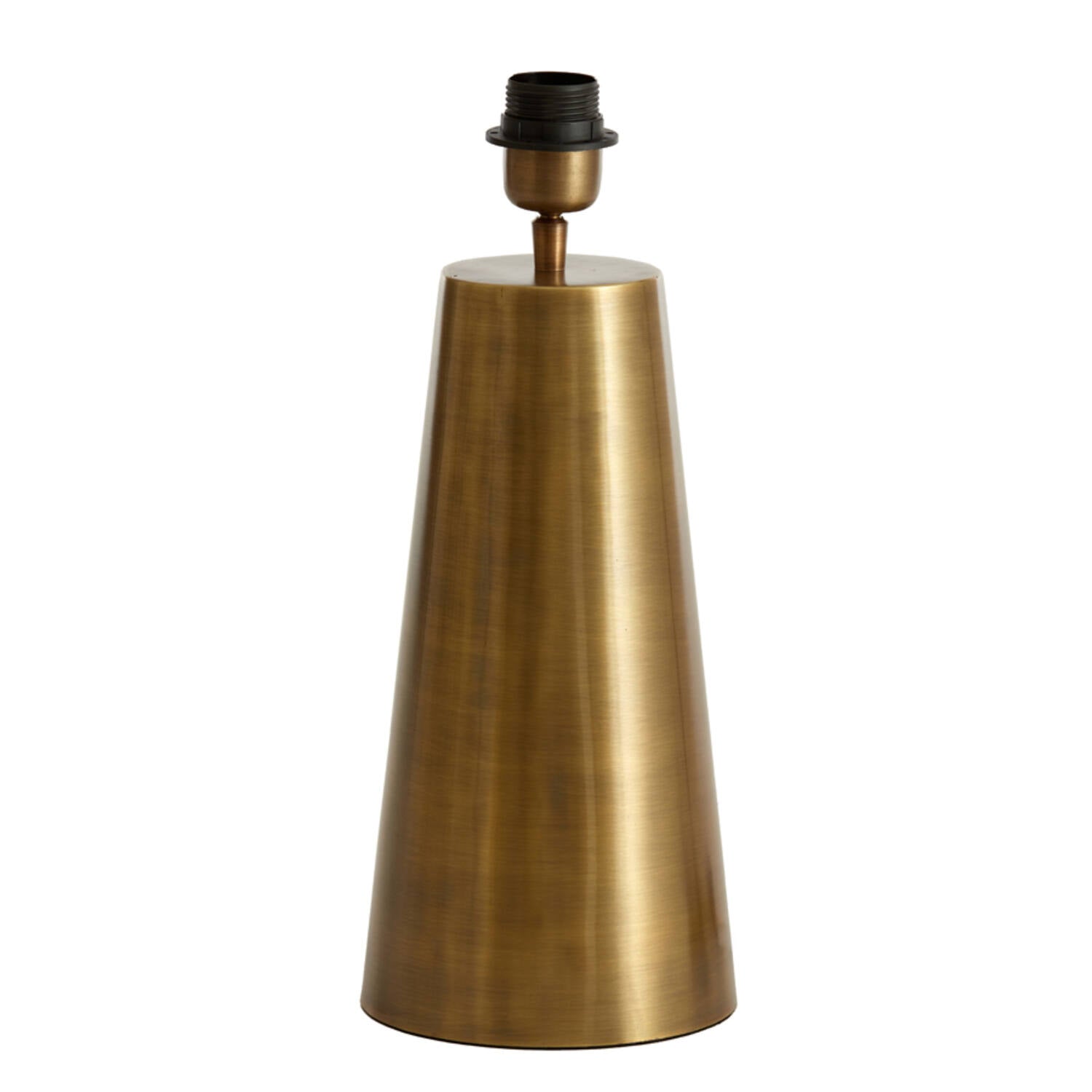 Antique Bronze Cone Lamp with scalloped shade