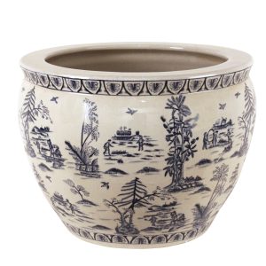 Planter Fish Bowl Chinoiserie