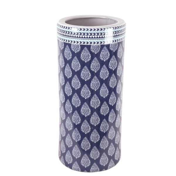 Hand Panted Blue & Whte Porcelan Umbrella Stand | Umbrella Stand