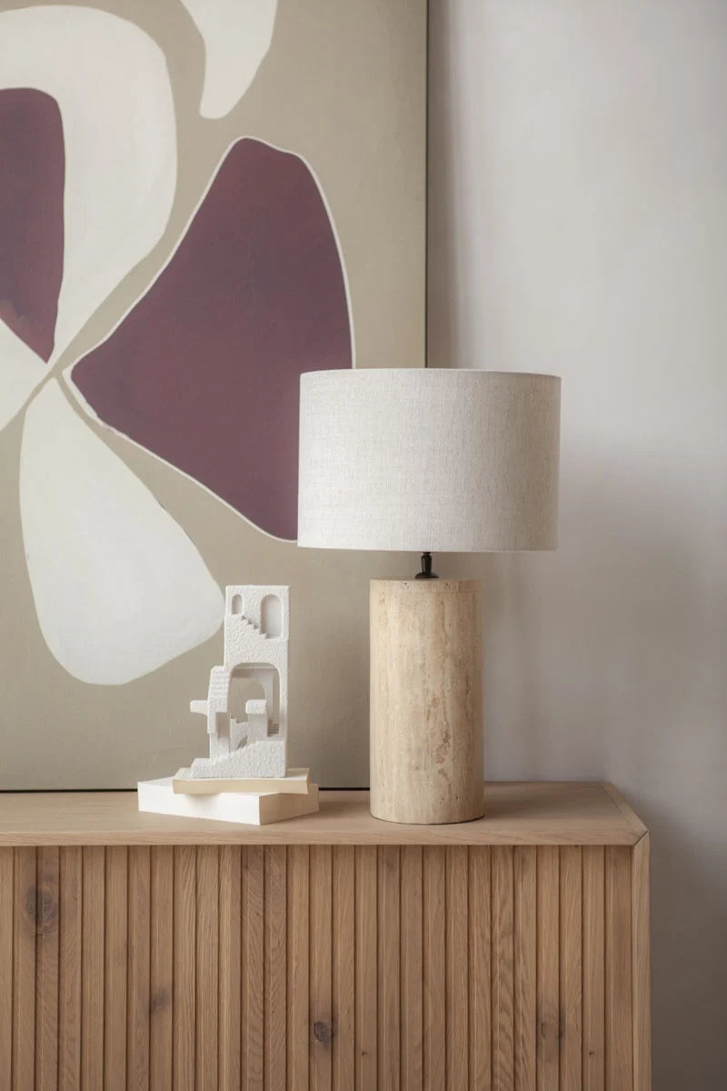 Travertine Table Lamp