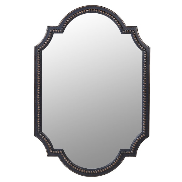 Large Ornate black wall mirror