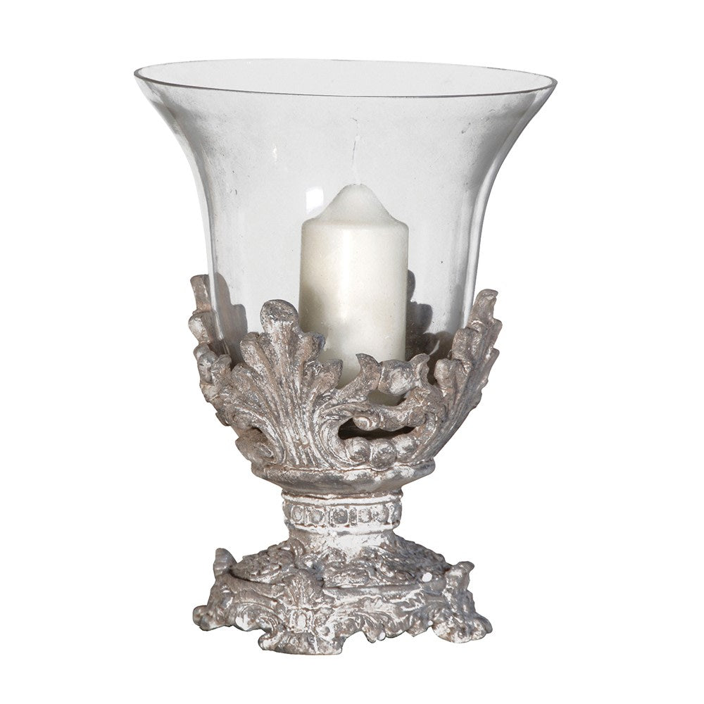 Fancy candle holder with Glass