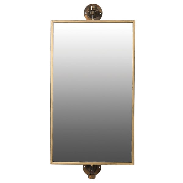 Pivoting wall mirror