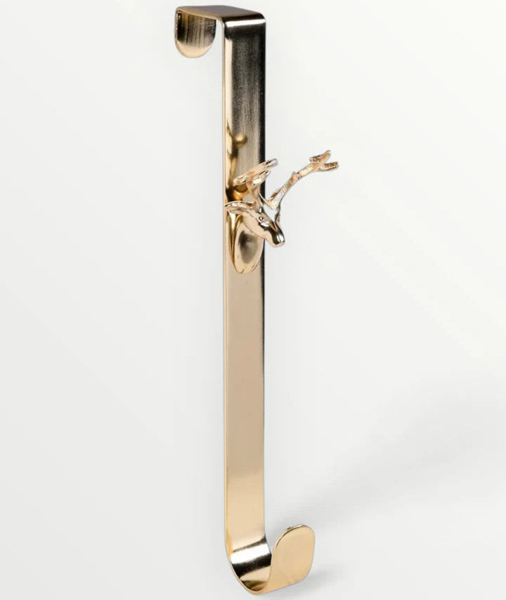 Gold Reindeer Wreath Holder