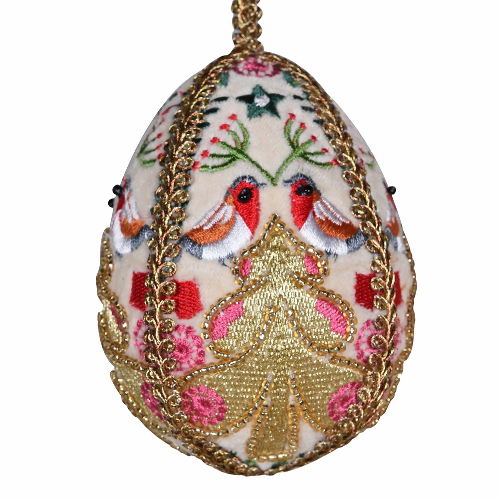 Hand Embroidered Bauble