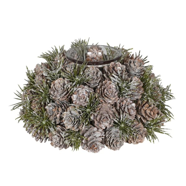Pinecone Candle Holder