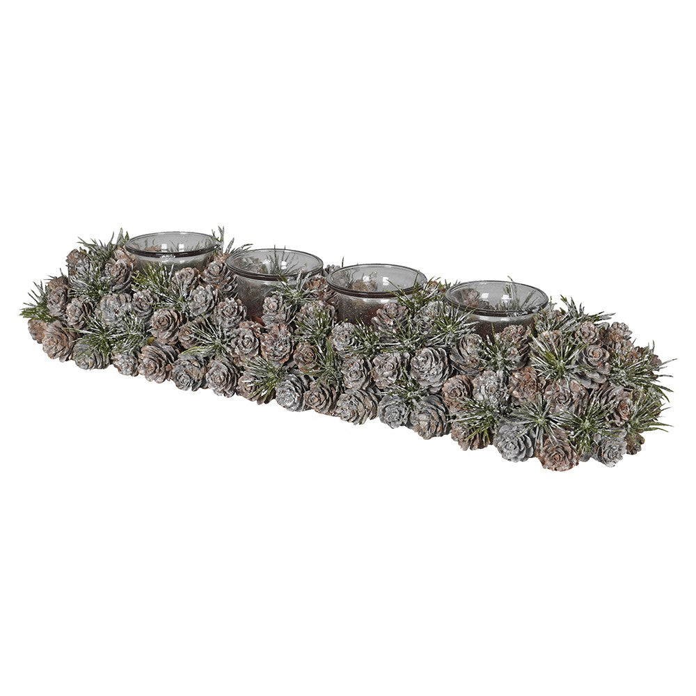 Long Pinecone Candle Holder