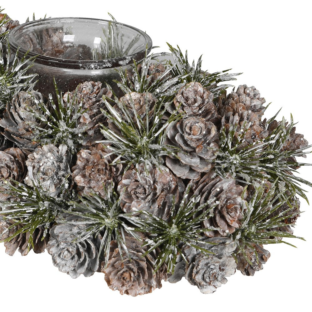 Long Pinecone Candle Holder