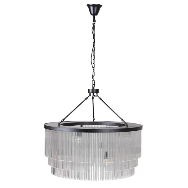 Glass Tiered Chandelier