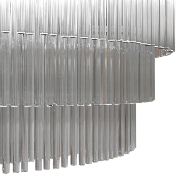 Glass Tiered Chandelier