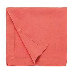 Set of 2 Coral Linen Napkins