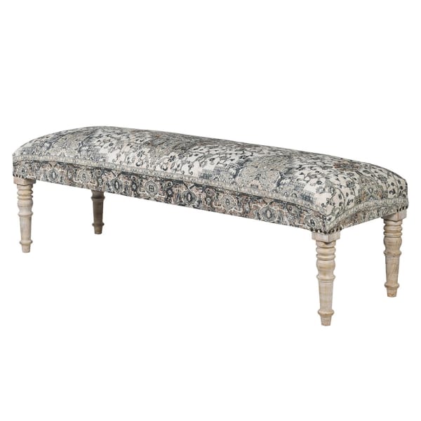 Blue Pattern Bench