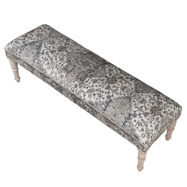 Blue Pattern Bench