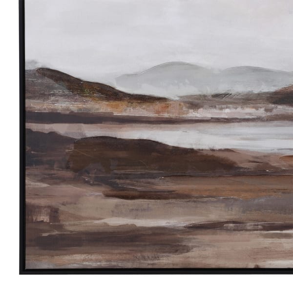 Misty Landscape Print on Canvas