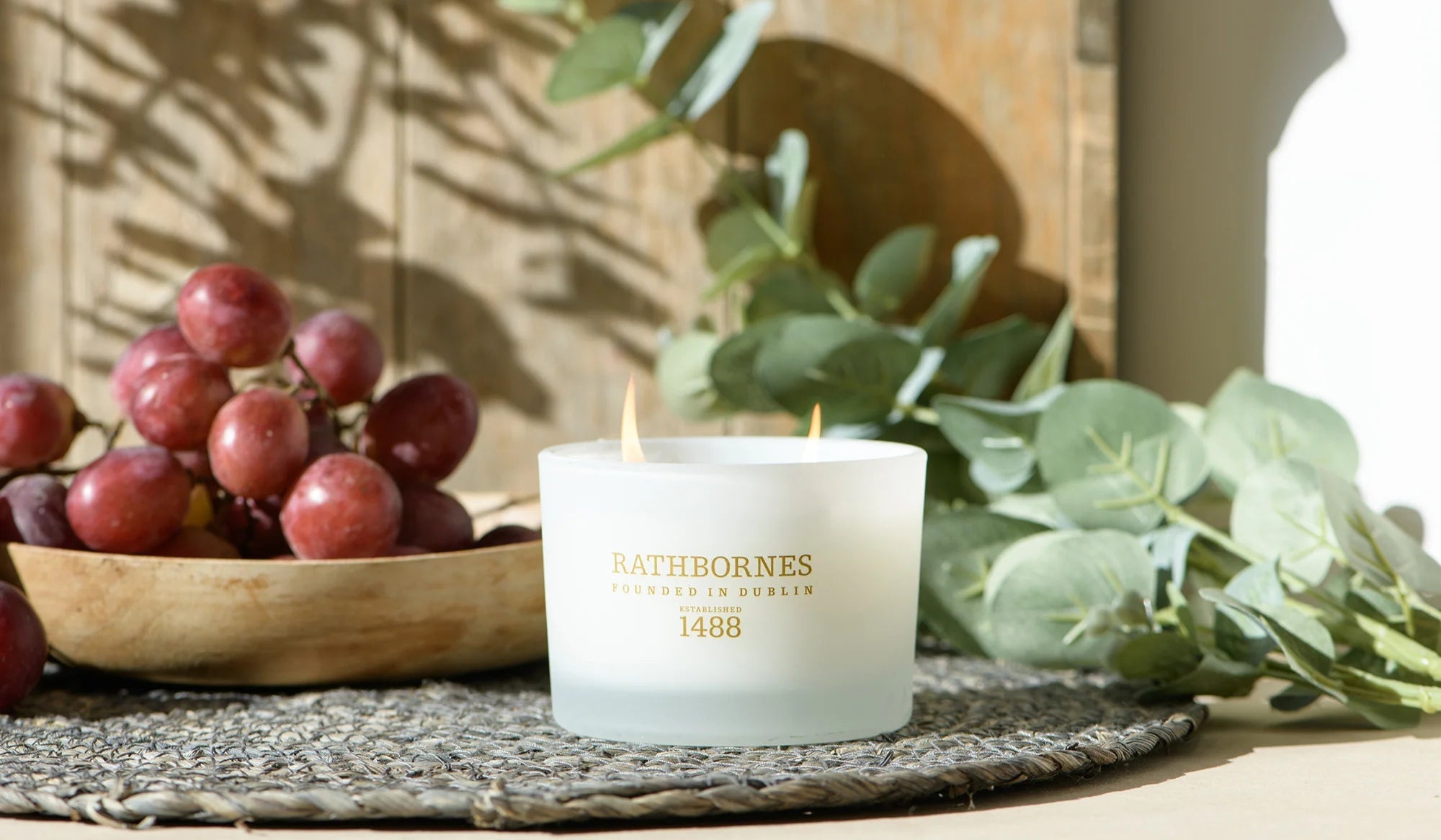 Rathbornes Luxury Candle - Wild Mint, Watercress & Thyme